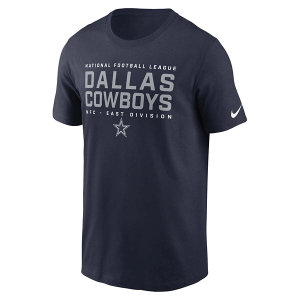 Dallas Cowboys Nike Essential Division T-Shirt Small Navy