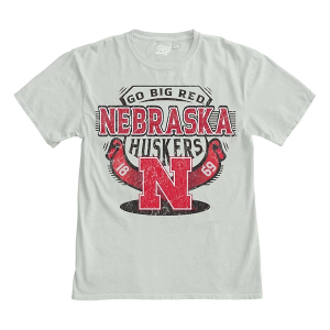 Nebraska Cornhuskers Blue 84 Clever Way T-Shirt XLarge Cement