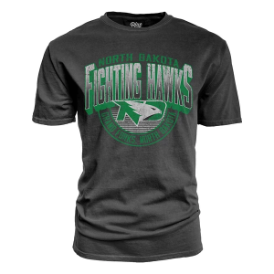 North Dakota Fighting Hawks Blue 84 Last Penny T-Shirt Small Coal