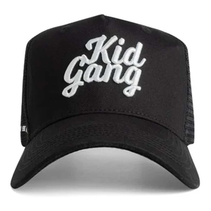 Boys' Kid Gang Trucker Snapback Hat One Size Black