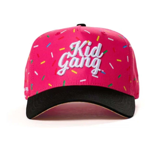 Boys' Kid Gang Ice Cream Trucker Snapback Hat One Size Pink Ice Cream