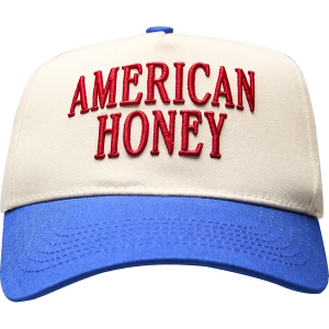 Girls' KENZKUSTOMZ American Honey Snapback Hat One Size White/Blue