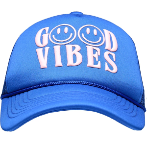 Girls' KENZKUSTOMZ Good Vibes Snapback Hat One Size Blue