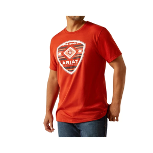 Men's Ariat Geo Fill T-Shirt XLarge Red Ochre