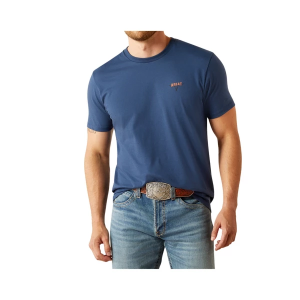 Men's Ariat Ranch Tough T-Shirt XLarge Space Blue