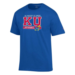 Kansas Jayhawks Champion Fresh 25 T-Shirt 2XLarge Royal