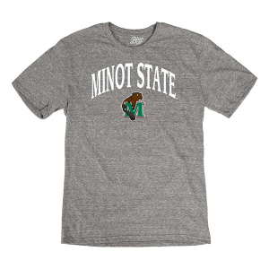 Minot State Beavers Blue 84 Archie T-Shirt Medium Red