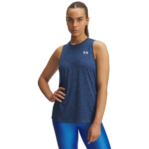 Women's Under Armour Tech Twist Crew Neck Tank Top 2XLarge Blue Atlantis / Black