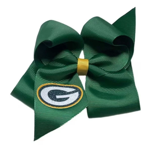 Usa Licensed Bows Kids' Green Bay Packers Large Glitter Bow