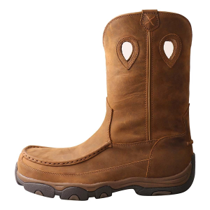 Men's Twisted X 11" Pull-On Hiker Western Boots Outdoor 9 Distressed Saddle/Saddle