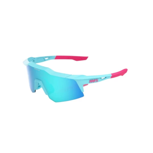 Boys' Youth One Hundred Percent Speedcraft XS LE Sunglasses Blue Topaz Mirror