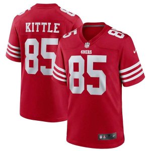San Francisco 49ers George Kittle #85 Nike Game Jersey 2XLarge Red