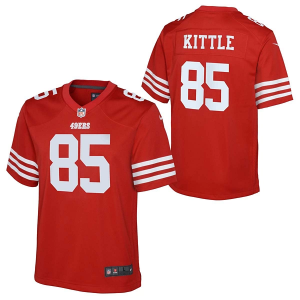 San Francisco 49ers George Kittle #85 Nike Game Kids' Jersey Small Red