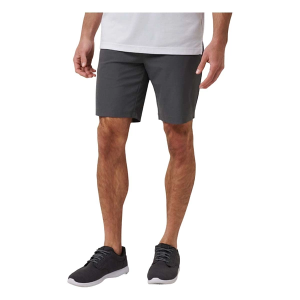 Men's TravisMathew Travel Year Hybrid Shorts 33 Grey Pinstripe