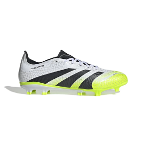 Adult adidas Predator League FG/MG Molded Soccer Cleats M12/W13.5 White/Black/Volt
