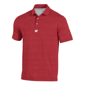 Wisconsin Badgers Under Armour Gameday Armourfuse Polo Large Red