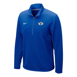 BYU Cougars Nike DriFit Training 1/4 Zip XLarge Royal
