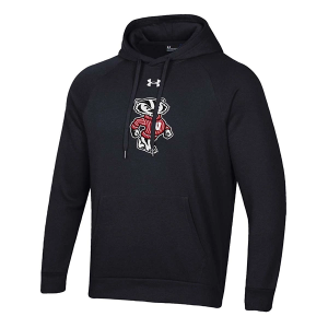 Wisconsin Badgers Under Armour Hoodie Small Black