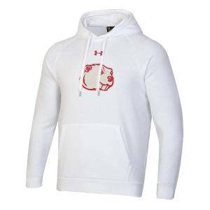Minot State Beavers Under Armour Hoodie Small White