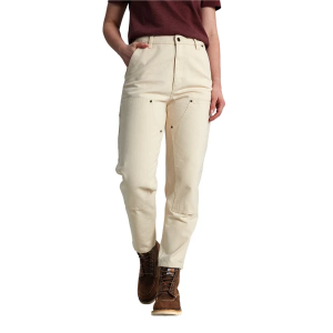 Women's Carhartt Vintage Fit High Rise Duck Double-Front Work Utility Pants 10 Undyed Ecru