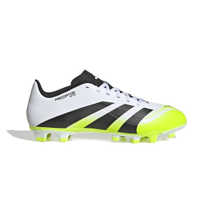 Adult adidas Prdeator Club FG/MG Molded Soccer Cleats M10/W11.5 White/Black/Volt