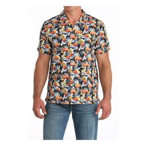Men's Cinch Aloha Angus Camp Button Up Shirt Medium Multi