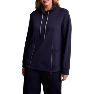 Women's Tribal Zip Detail Funnel Neck Small Night Sky