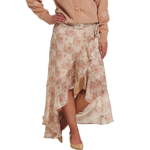 Women's DRESS FORUM Ruffle Tier Skirt Large Blush