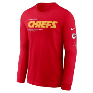 Kansas City Chiefs Nike Legend Wordmark Long Sleeve T-Shirt Small Red