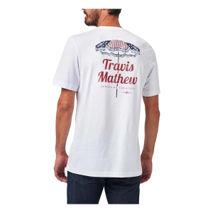 Men's TravisMathew Born On The Fourth T-Shirt 2XLarge White