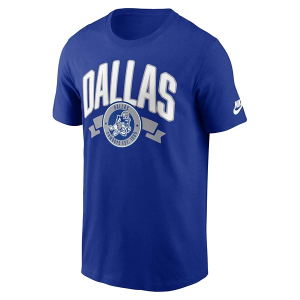 Dallas Cowboys Nike Rewind 2 Hit T-Shirt Small Royal