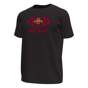 Iowa State Cyclones Under Armour Football Faulk T-Shirt XLarge Black