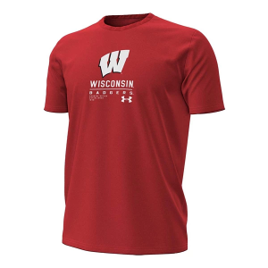 Wisconsin Badgers Under Armour Adrian T-Shirt Small Flawless