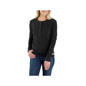 Women's Carhartt TENCEL Fiber Series Relaxed Fit Long Sleeve Henley XSmall Black