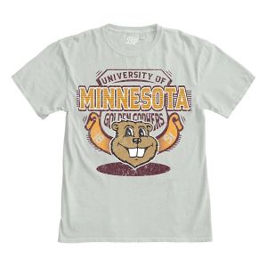 Minnesota Golden Gophers Blue 84 Clever Way T-Shirt Small Cement