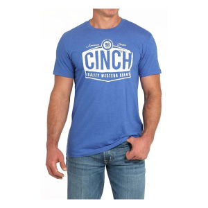 Men's Cinch Quality Western Logo T-Shirt Large Royal