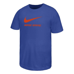 Boise State Broncos Nike Swoosh Kids' T-Shirt XLarge Royal