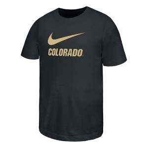 Colorado Buffaloes Nike Swoosh Kids' T-Shirt Large Black