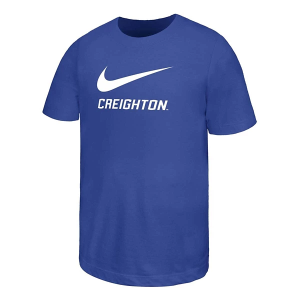 Creighton Bluejays Nike Swoosh Kids' T-Shirt Large Royal