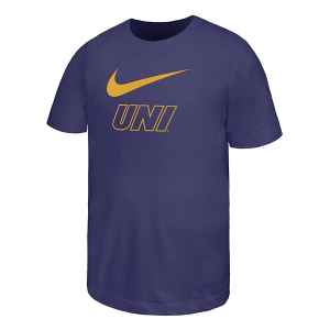 Northern Iowa Panthers Nike Swoosh Kids' T-Shirt XLarge Orchid