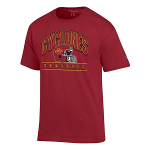 Iowa State Cyclones Champion Gridiron T-Shirt Medium Cardinal