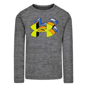 Under Armour Logo Twist Tech Long Sleeve T-Shirt Toddler 2T Castlerock