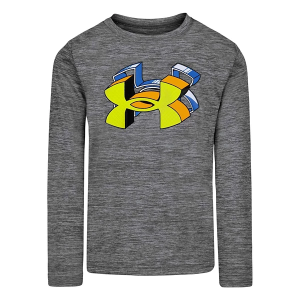Kids' Under Armour Logo Twist Tech Long Sleeve T-Shirt 5 Castlerock