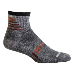 Men's Sockwell Ascend II Moderate Compression Quarter Socks M/L Grey Singles
