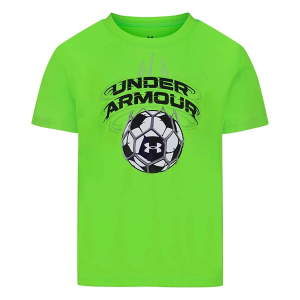 Kids' Under Armour Soccer Tech T-Shirt 7 Hyper Green