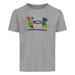 Kids' Under Armour Logo Football T-Shirt 5 Mod Grey Heather