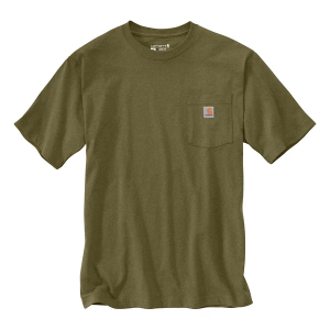 Men's Carhartt Loose Fit Heavyweight Pocket T-Shirt Large Dark Bronzed Green Heather