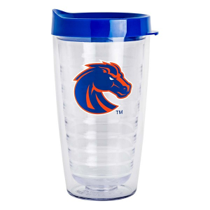 Logo Brands Boise State Broncos 16oz. Flipside Double Wall Clear Tumbler