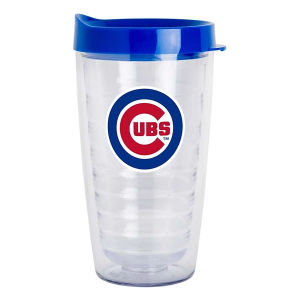 Logo Brands Chicago Cubs 16oz. Flipside Double Wall Clear Tumbler