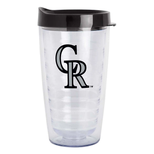 Logo Brands Colorado Rockies 16oz. Flipside Double Wall Clear Tumbler